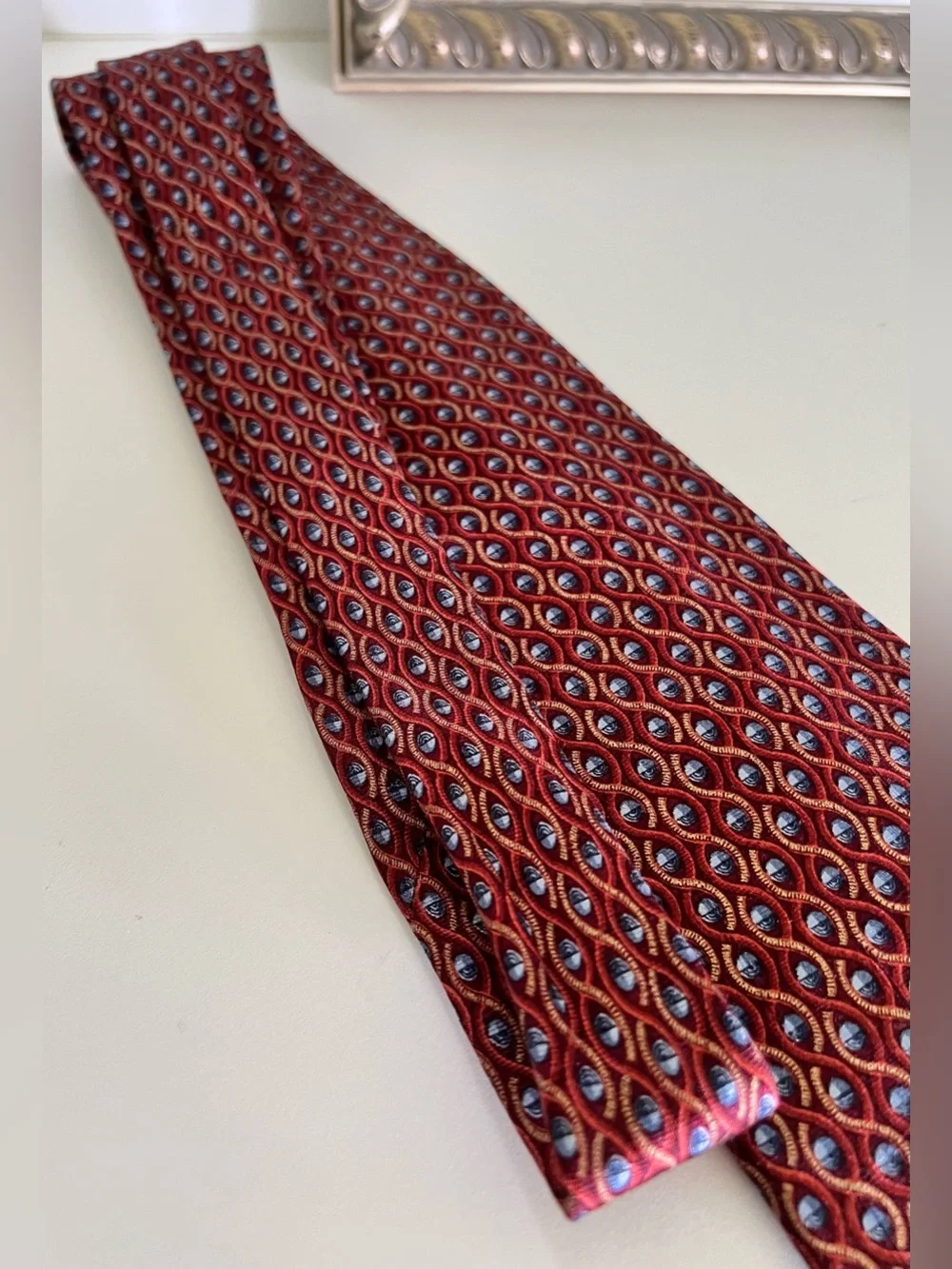 Premium Ermenegildo Zegna Men’s 100% Silk Necktie, Made In Italy, power Color.